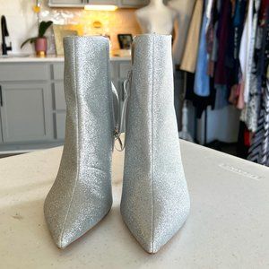 Reduced! New With Tags! Nine West Booties in Sparkling Silver Bling Size 8